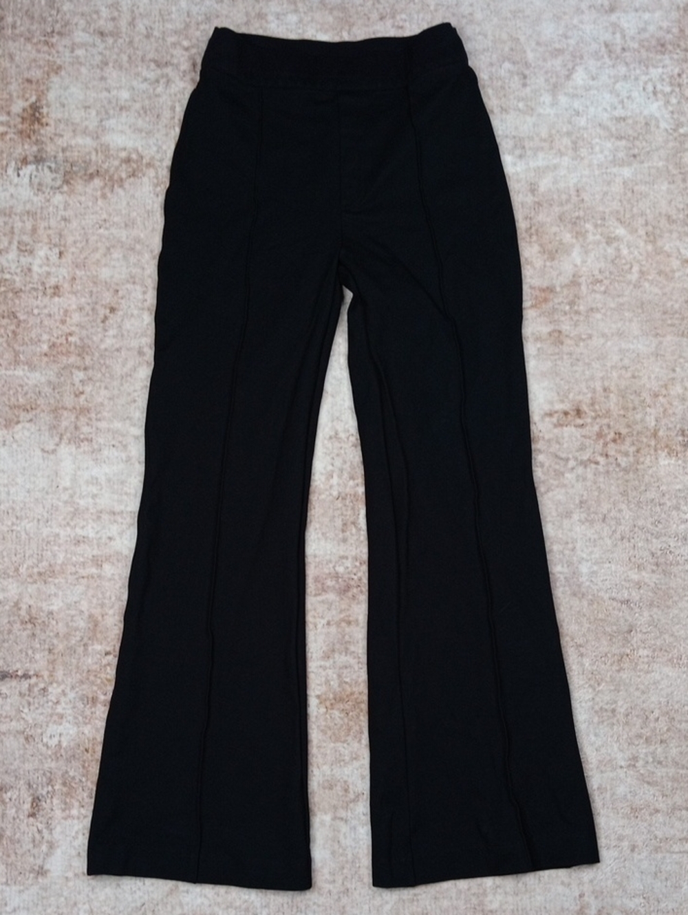 Spanx Smooth Perfect Fit Ponte Pants Flare Leg Black Size Medium
